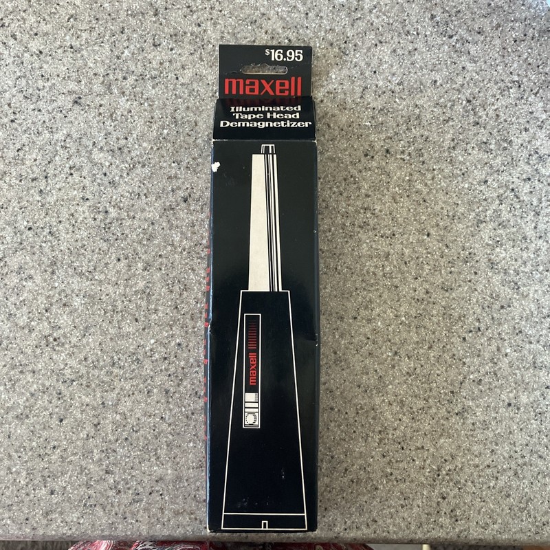Maxell Illuminated Tape Head Demagnetizer.