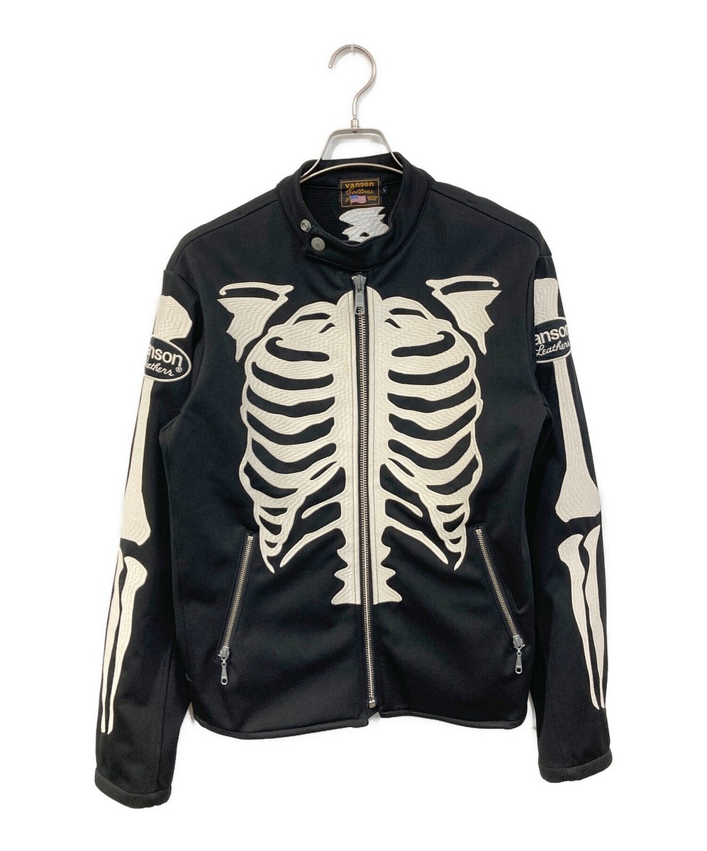『セール中！』VANSON BONE JACKET VANSON Skull Human Bone Jacket/ Black/ Size: L | eBay