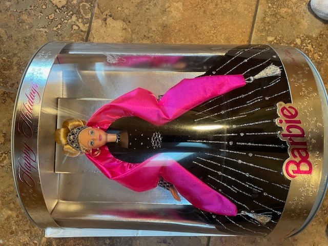 happy holiday barbie NIB new in box