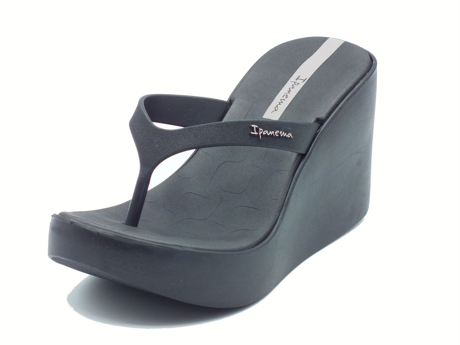 Ipanema 83626 High Fashion Fem Black Infradito con zeppa alta per Donna in gomma