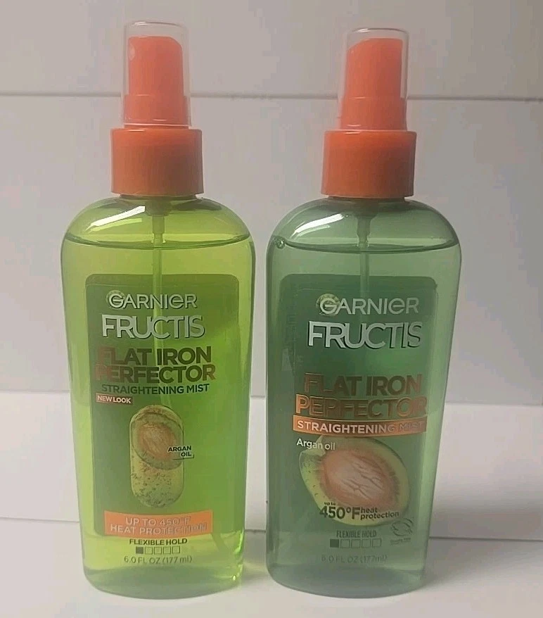 PACK OF 2 Garnier Fructis Flat Iron Perfector Straightening Mist Argan oil 6 oz - Image 1 of 1