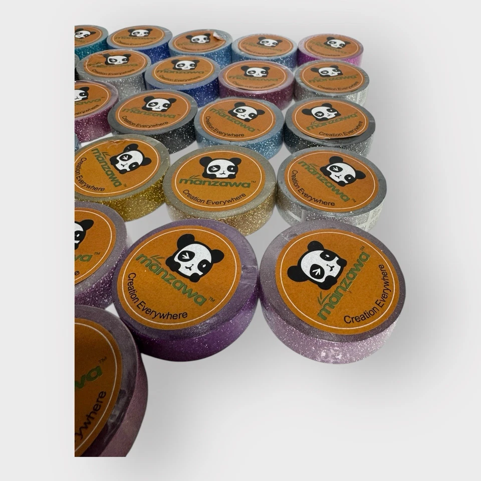 Lot OF 27 rolls Washi Tape Nice Variety Arts Crafts Scrapbooking Kids Sparkle - Image 4 of 4