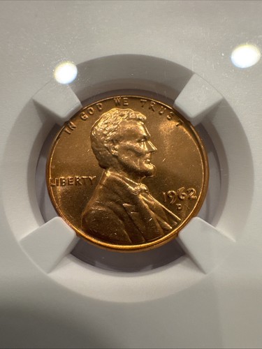 1962 D Lincoln Cent MS66 RD NGC #85 SEE DESCRIPTION - Picture 3 of 4