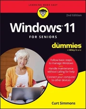 Windows 11 For Seniors For Dummies, 2nd Edition by Curt Simmons Paperback Book