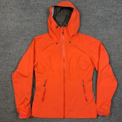 Mammut Jacket Womens S Orange Gore-Tex Waterproof Hooded Windbreaker Hiking