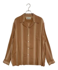 WACKO MARIA striped shirt Size: XL Brown Men