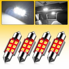 4x Super Bright 578 6411 211-2 42mm Led Dome Light Bulb 6000k Clear White Canbus
