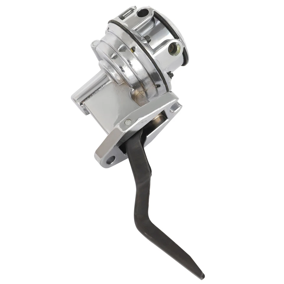 Bomba de combustible mecánica cromada de alto volumen se adapta a 351C 351M 400M Ford 1/4" NPT 80GPH Foto 3 de 4