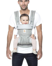    250 ERGOBABY 360 All-in-One Baby Carrier Luxe PEARL GREY Lumbar Support 4-24m