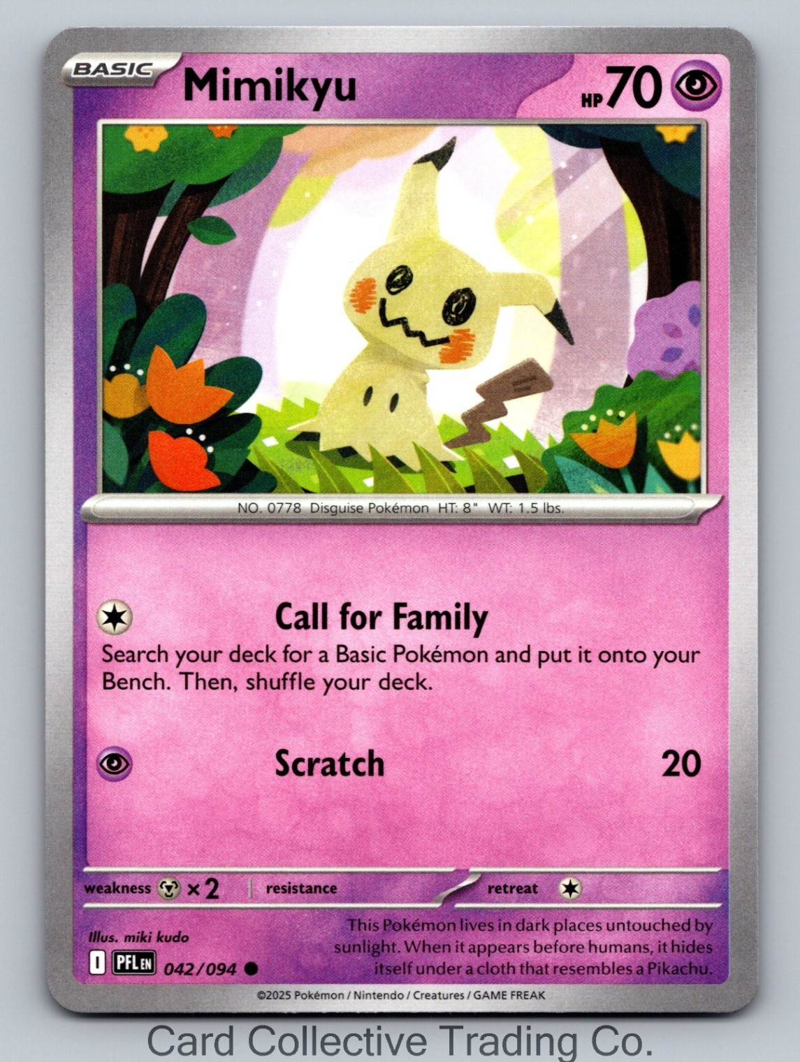 ME02: Phantasmal Flames Mimikyu 042/094 NM Common