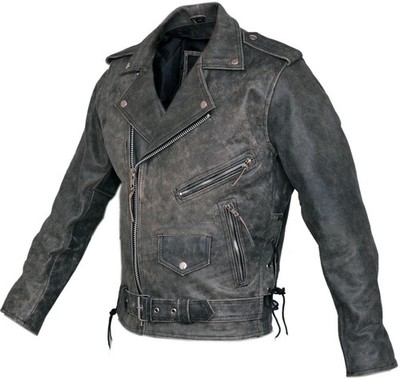 Men s Distressed Leather Jacket Real Sheepskin Brando Vintage Cafe Racer Biker