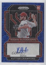 2022 Panini Prizm Rookie Blue Donut Circle 36/50 Kutter Crawford #RA-KU Auto c6t