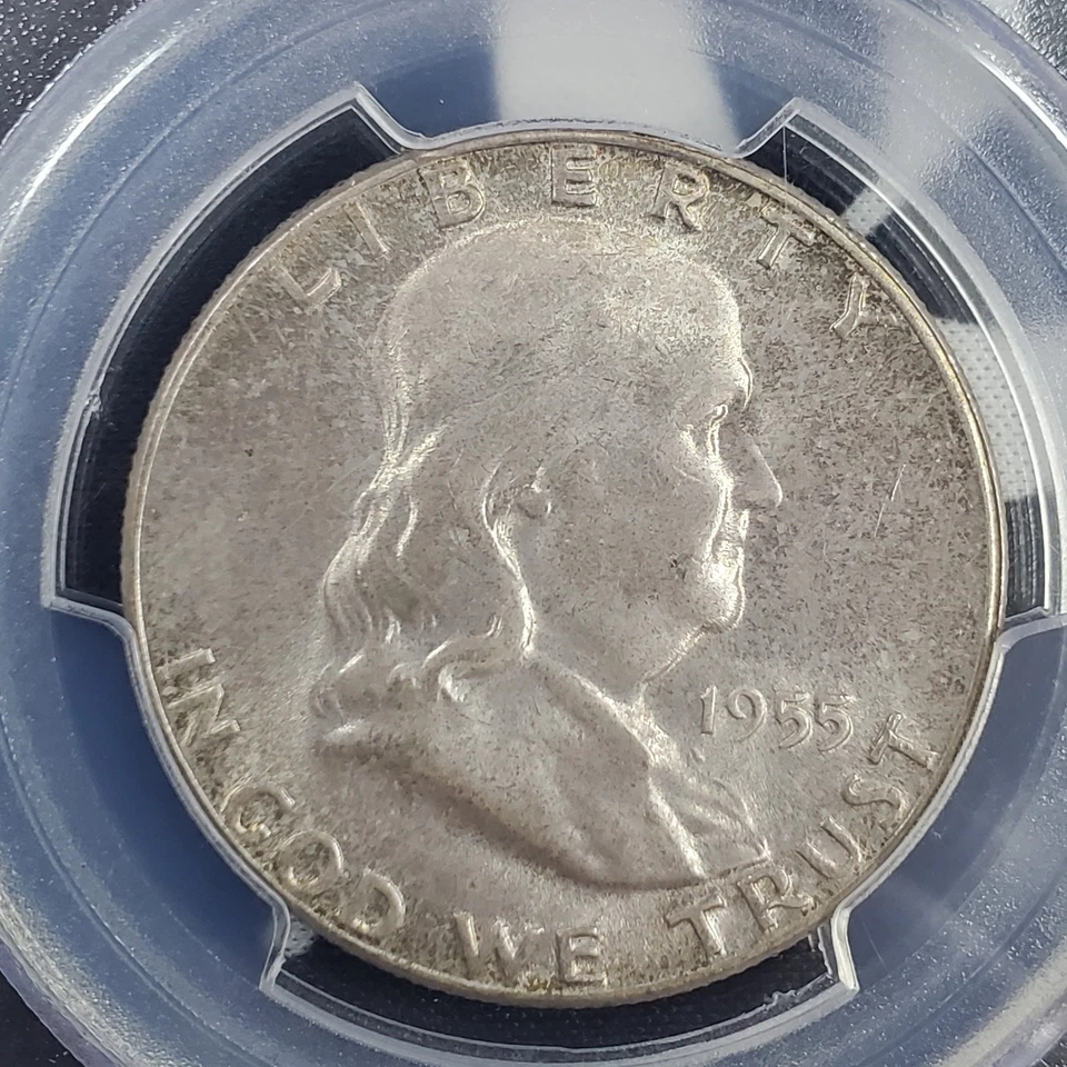 *WOW PIECE* 1955-P US Franklin Half-Dollar - PCGS MS 65 FBL - Image 2 of 4