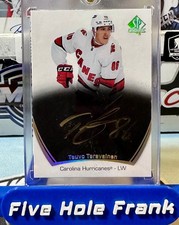 2021-22 SP Authentic Hockey #54 Teuvo Teravainen Base Black Out Gold Auto SSP