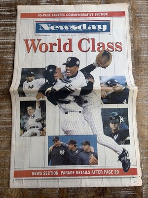 Vintage Newsday World Class 40 Page Yankees Commemorative Section Edition