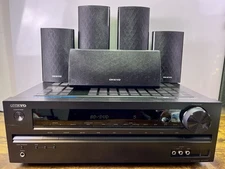 Onkyo HT-R390 5.1ch Dolby DTS HDMI 660w AV Receiver & Speakers ~ No Remote ~