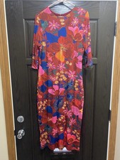 Women’s Farm Rio Snake Garden (Red/Multi) Dress Size Large