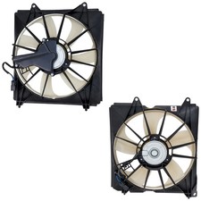 Cooling Fan Assemblies Set For 2015-2020 Acura TLX Base SH-AWD 3.5L