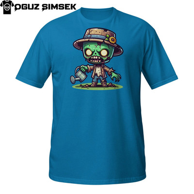 Zombie Gärtner Shirt - Lustiger Untoter Bauer mit Gießkanne Halloween T-Shirt