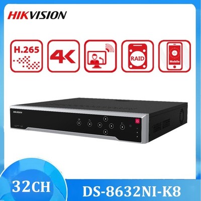 Hikvision Original 2U 4K 32CH NVR DS-8632NI-K8 8SATA Network Video Recorder