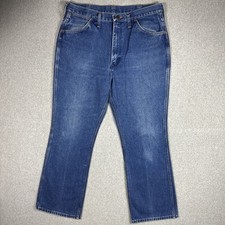 Vintage Wrangler Jeans Size 36x30 945DEN Flare 70s Denim Western Cowboy USA Made