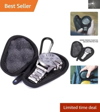 Durable Black Watch Box Travel Case for 56mm Timepieces - Ultimate Protection