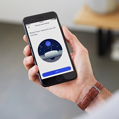 WHITE - EERO MESH WIFI SYSTEM 1 EERO + 1 EERO BEACON, 2ND GENERATION