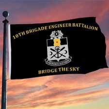 10th Brigade Engineer Battalion Bridge the Sky US Army Flag 3x5Feet Man Cave