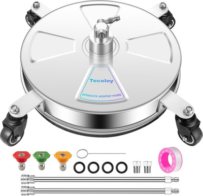 #ad #ad 14quot; Pressure Washer Surface Cleaner with 4 Wheels Stainless Steel Power Washer $72.44