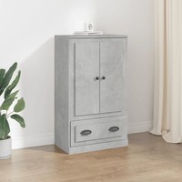 Highboard Betongrau 60 X 35,5 X 103,5 Cm (Bxtxh) Holzwerkstoff