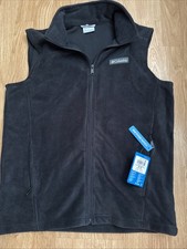 Columbia Men's Granite Mountain Fleece Vest Black Size Medium New with Tags