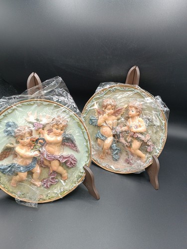 Piatti Decorativi Angeli Da Appendere Set 2 Pezzi - 19,5cm - Imagen 2 de 9