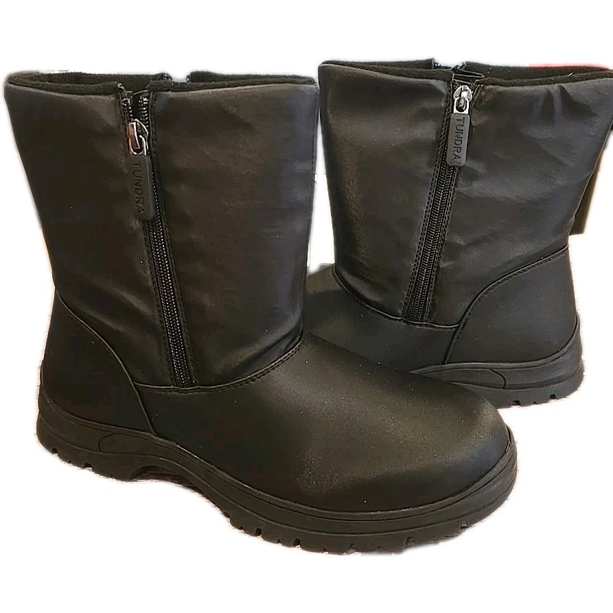 Tundra Fran Snow Boots Women's US 8 Black Mid Calf Waterproof NWT(shelf)