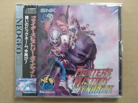 Fighter's History Dynamite Neo Geo CD SNK Retro Battle Game Japan Import Unused