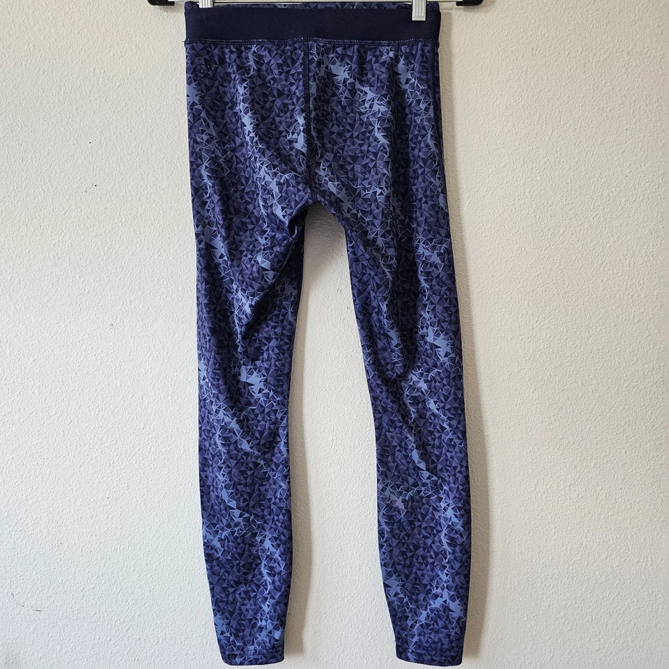 Puma Leggings Mujer Pequeños Púrpura Estampado Geométrico Atlético Yoga Entrenamiento Pantalones Foto 4 de 4