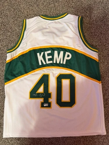 Shawn Kemp Signed Custom Seattle Supersonics XL Jersey-NBA (Beckett COA)