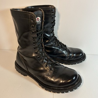 Nice Carolina Jump Boots Black Leather Made In Usa Sz 8 Paratrooper Nice Carolina Jump Boots Black Leather Made In Usa Sz 8  main image 3