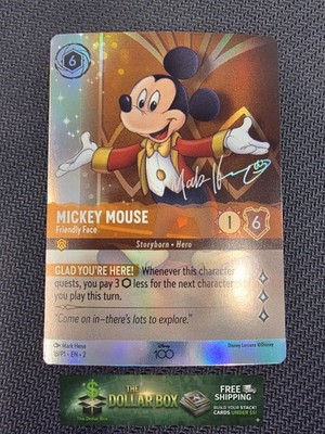 Lorcana Disney 100 Mickey Mouse Friendly Face 18/P1 Promo Foil | eBay