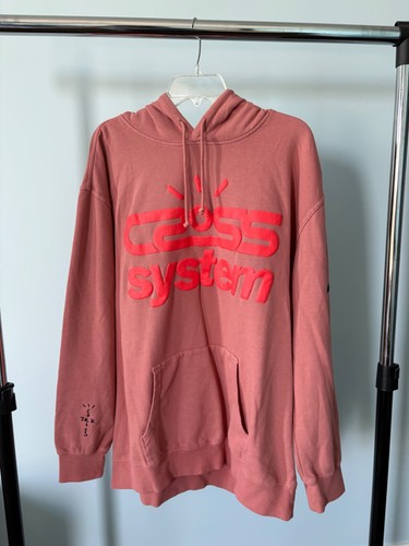 Travis Scott Astroworld Cactus Jack Cross Racing Hoodie Glow In The Dark XL