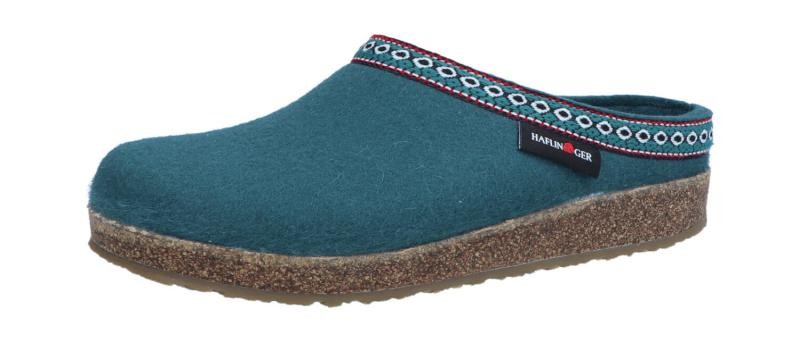 APL Ciabatta donna Haflinger Grizzly Franzl verde pino (turchese) 711001 0 108