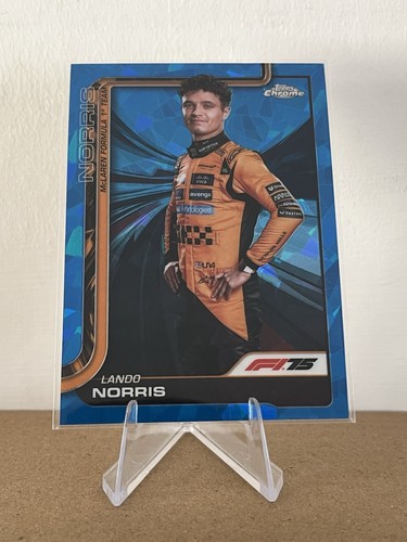 2025 Topps Chrome Sapphire F1 Formula 1 Lando Norris Base Portrait #5