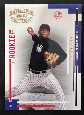 RAMON RAMIREZ 2004 Donruss Throwback Threads Gold Proof #238 RC Yankees #017/100