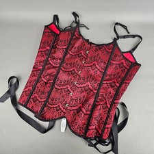 Adore Me Women's Lingerie Corset 01446 Red Black Size XL