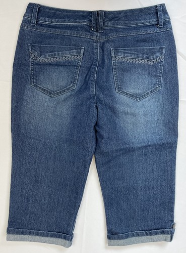 Gloria Vanderbilt Women's Skimmer Bermuda Blue Jean Shorts Size 6 / 30 X 16 - Picture 3 of 10