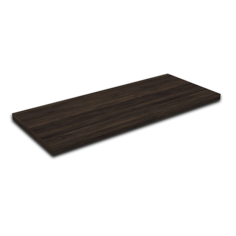 Plat évier bois stratifié San Marco Tobacco comptoir cuisine ajustable 90cm marron