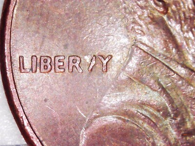 2000 D Lincoln Penny ''LIBER/Y'' spelling error! RARE!