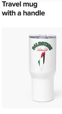 Palestine Travel mug with a handle