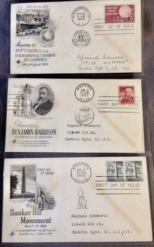 Twenty-eight (28) 1959 USPS First Day Covers - Bild 3 von 12