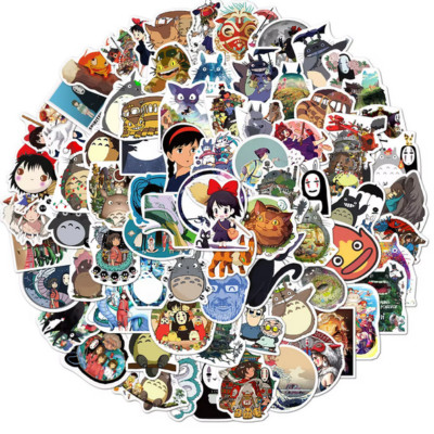 (Set of 100) Neighbor of Totoro Waterproof Anime Play DIY Design Stickers Seal