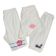 Vintage 70s 80s Laguna brand Women's White Cotton Casual Shorts BUNDLE Lot Of 3